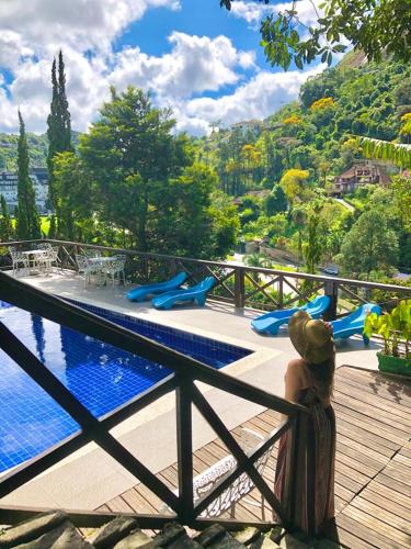 สระว่ายน้ำ, Gallardin Palace Hotel in เปโทรโปลิส