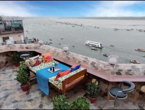Restoran, Shiva Ganges View Guest House in Varanasi