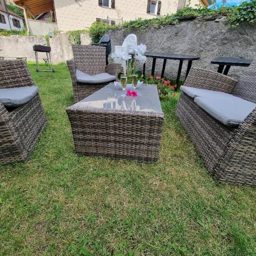 Gite Myosotis 2 personnes avec SPA Jacuzzi , jardin, barbecue, dans la Résidence