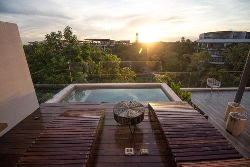 Kataleya Tulum by Zaazil - New Luxury Penthouse 3-level, 3240 sqft , Private Pool, Terrace and Roof Top in Luum Zama in the Jungle