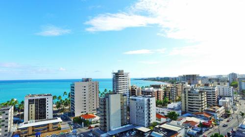 Maceió belíssima vista mar Quarto e sala com varanda, Time , ponta verde