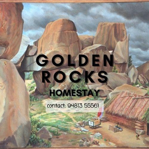 Golden rocks