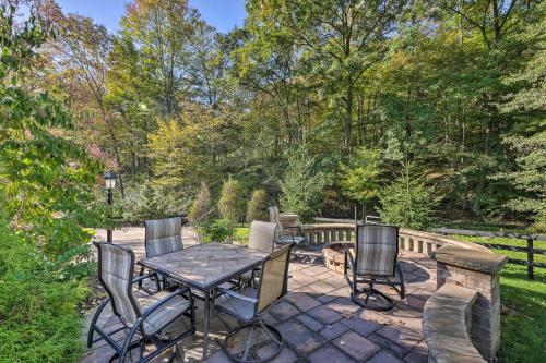 Rustic Dundee Log Cabin with Hot Tub and Forest Views!