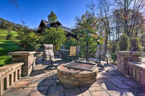 Rustic Dundee Log Cabin with Hot Tub and Forest Views!