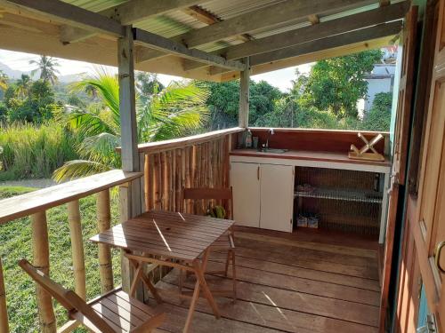 Balcony/terrace, Kiki's Nature Cabin in Calibishie