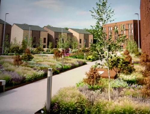 SEC HYDRO Executive Triplex Townhouse, Glasgow City Central, 3 Bedrooms/3 Bathrooms, 1 Living room/kitchen, 3 Floors, Master Bed's TERRACE, Main door, Garden, (Gym/Sauna/Steam/Indoor Swimming Pool Access), Parking - By CALA Homes, Glasgow (foto 4)