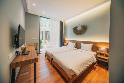 Bestah Coliving Room Type - Twin Room with Pool View