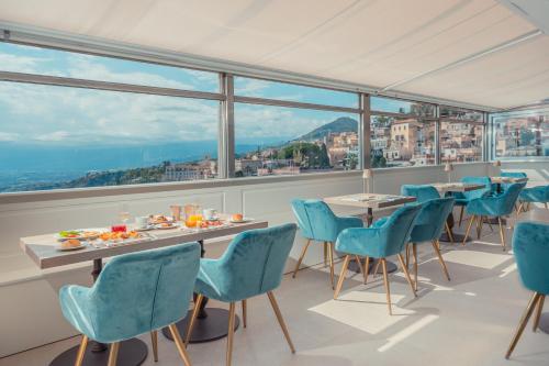 Étterem, Hotel Villa Paradiso in Taormina