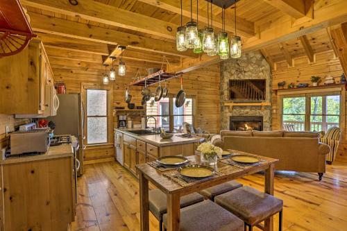 Lovely Log Cabin and Bunkhouse with Views and Yard! in Cherry Log, USA