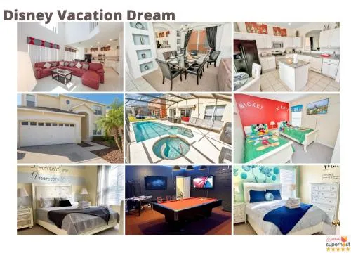 Disney Dream with Hot Tub, Pool, Xbox, Games Room, Lakeview, 10 min to Disney, Clubhouse photo 2