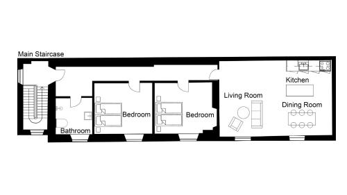 City Apartment With Exposed Ceiling Beams, Kopenhagen (Foto 10)