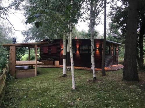 Luxury Log Cabin with Outdoor Wood Fired Hot Tub & Pizza Oven