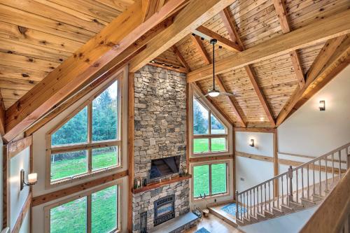 Spacious and Secluded Forksville Home Fire Pit