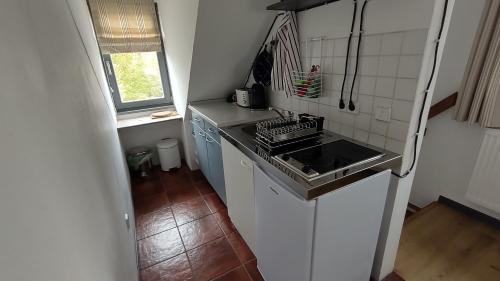 廚房, Ferienwohnung in Peetzig am See in 昂格明德