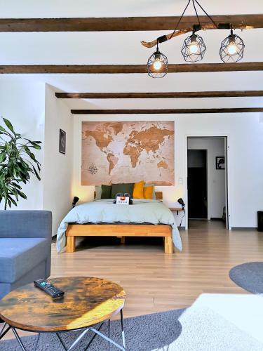 Studio-Apartment mit Garten, Parkplatz & Küche in Offenburg, Deutschland