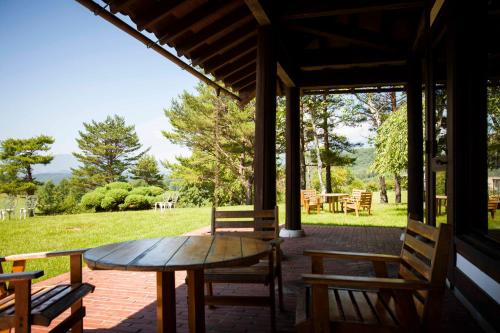 Balcony/terrace, Tsumagoi Prince Hotel in Tsumagoi