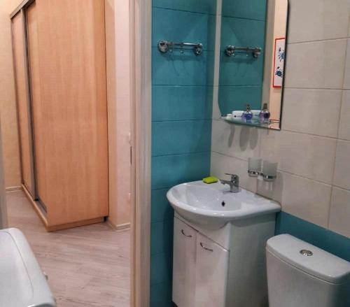 Bathroom, Квартира - студия "Островок" на Крымскои in Gelendzhik