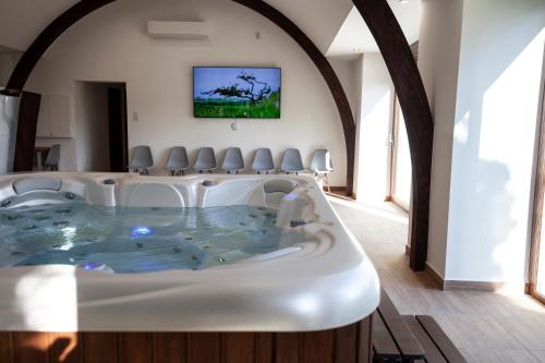 Hot tub, HVT Comfort Apartments in Mezokovesd
