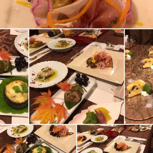 a collage of photos of different types of food, Yamagata Zao Pension Aplon Stage in Yamagata