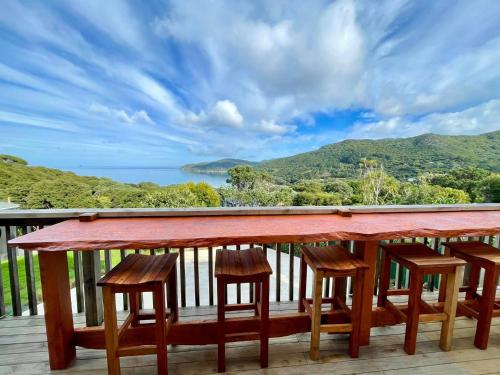 Balcony/terrace, The Lazy Fish in Great Barrier Island