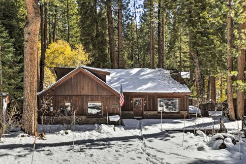 Tahoe Vista Cabin with Deck 1 Mi to Kings Beach!