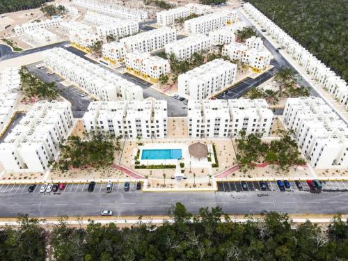 Confortable departamento en Tulum con alberca