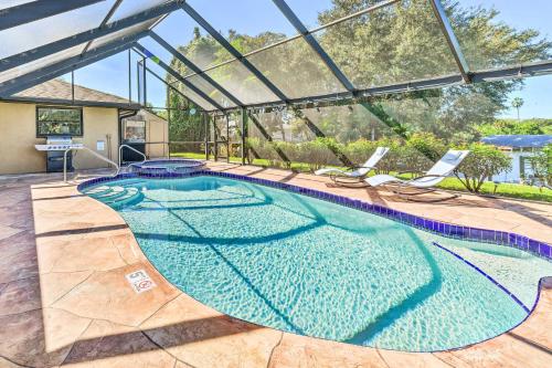 Swimming pool, Port Charlotte Retreat with Heated Pool and Spa! in North Port