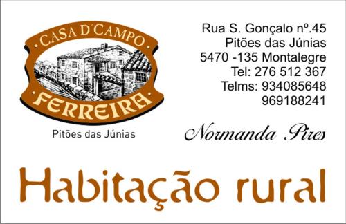 피토에스 다스 주니아스 Casa D'Campo Ferreira 4성급 게스트하우스 스위트룸