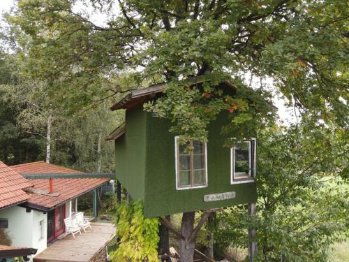 Tree house Ramona & Fairytale wooden house by Ljubljana