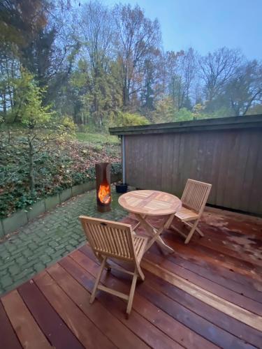 Balkons/terase, Saunahäuschen (Saunahauschen) in Schmilau