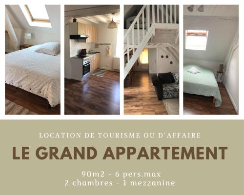 Le Grand Appartement - 90m2- 2 chb , 1 mezzanine - 6pers - Location saisonnière - Romorantin-Lanthenay