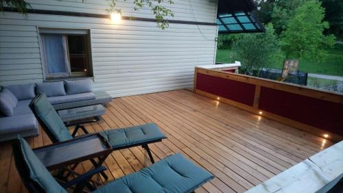 Balkons/terase, Gemütliches Haus mit Sauna im Voralpenland (Gemutliches Haus mit Sauna im Voralpenland) in Peissenberg