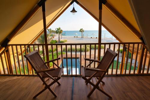 Balcony/terrace, Bab Al Nojoum Hudayriyat Camp in Al Mafraq