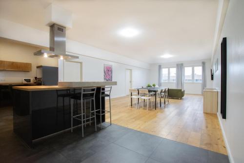 Tolstov Apartments - 250m2 Loft with 6 Rooms im Industriegebiet - 20 Min Messe DUS & Old Town DUS