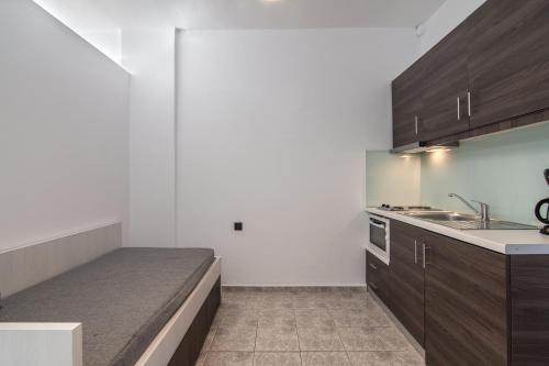 Kitchen, Mythos Apartments in Foinikas