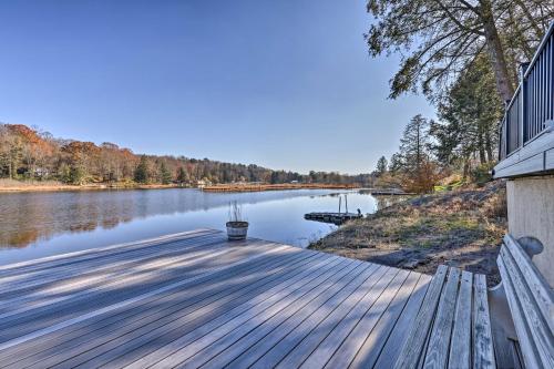 Lakefront Poconos Escape with Dock, Decks and Grill! in Kingsley, USA