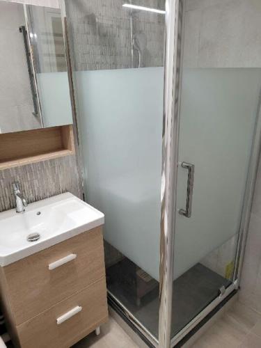 화장실, Appartement lumineux et fonctionnel en bord de mer in 빌리 쉬르 메르
