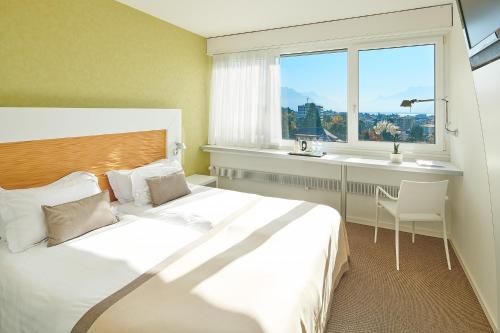 Le Leman Hotel in Vevey, Schweiz