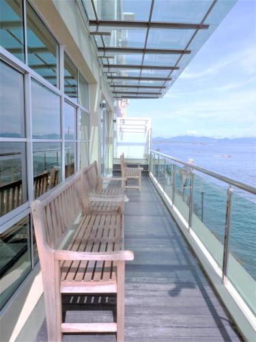 Balcony/terrace, Sipadan Inn Service Apartments Semporna in Semporna