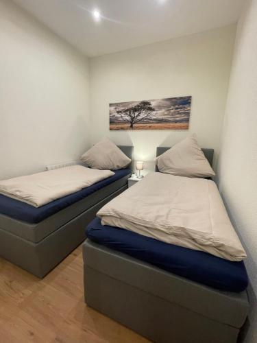 2 twin beds, 1 sofa bed