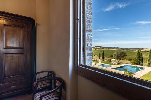Kilátás, Appartamento in casale con piscina Casa I Pavoni in Chianni