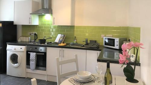 Kitchen, Restful 1-Bedroom flat in St Helens in Parr