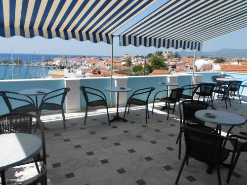 陽台/露台, Zorbas Hotel in 畢達哥雷奧