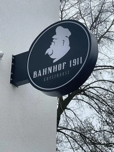 Bahnhof 1911 in Wolpertswende, Deutschland