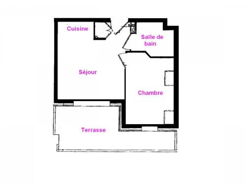Appartement Villard-sur-Doron, 2 pièces, 4 personnes - FR-1-293-244