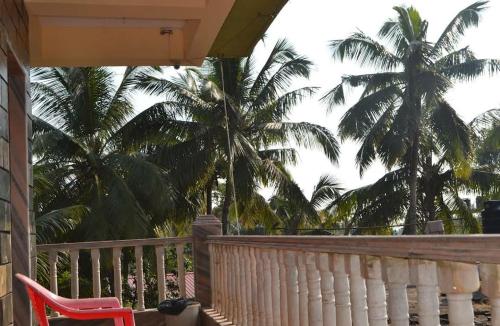 Balcony/terrace, Radhabai Hotel in Arambol Beach
