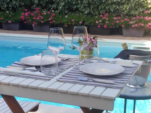 2 bedrooms apartement with private pool enclosed garden and wifi at Ragalna