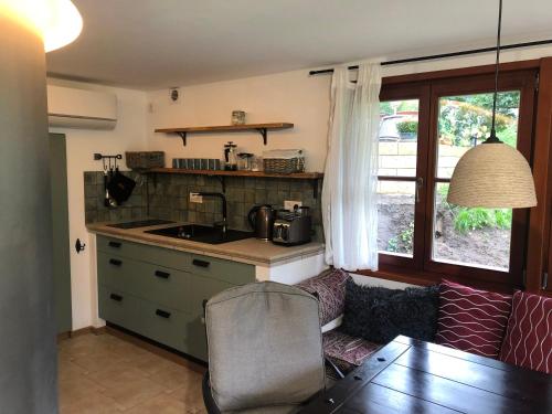 virtuve, Bungalows am Waldessaum bei Hohenzieritz in Klein Vielen