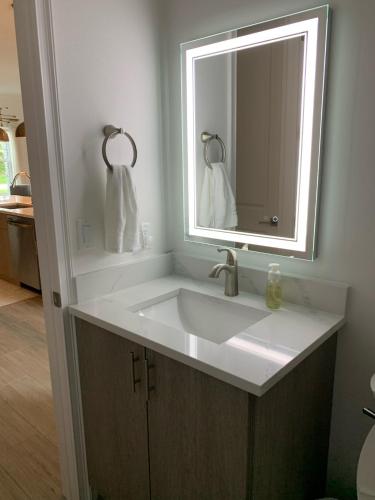 Bathroom, New Custom Smart Home Sarasota Family Getaway in Osprey