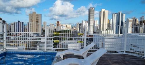 Flat da Lili apto com piscina na cobertura em frente ao shoping